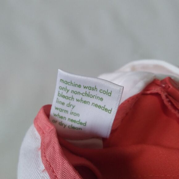 Birdie Peachy Orange and White Mid Rise Mini Length Golf Skirt Women's Size 8 - Picture 5 of 16